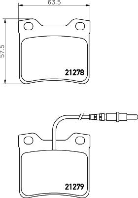 DON PCP1541 - Тормозные колодки, дисковые, комплект autosila-amz.com