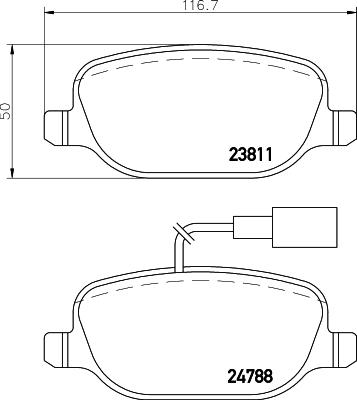 DON PCP1553 - Тормозные колодки, дисковые, комплект autosila-amz.com