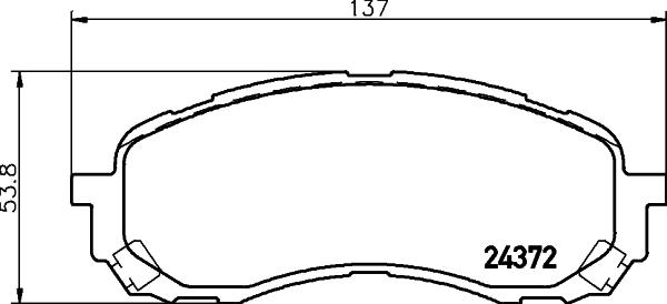 DON PCP1563 - Тормозные колодки, дисковые, комплект autosila-amz.com