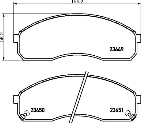 DON PCP1506 - Тормозные колодки, дисковые, комплект autosila-amz.com