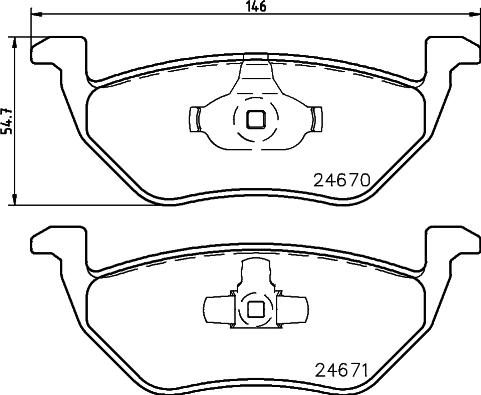 DON PCP1512 - Тормозные колодки, дисковые, комплект autosila-amz.com