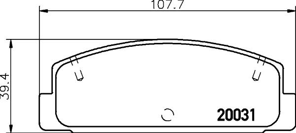 DON PCP1531 - Тормозные колодки, дисковые, комплект autosila-amz.com