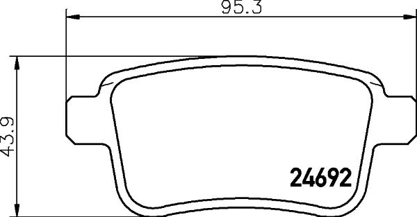 DON PCP1525 - Тормозные колодки, дисковые, комплект autosila-amz.com