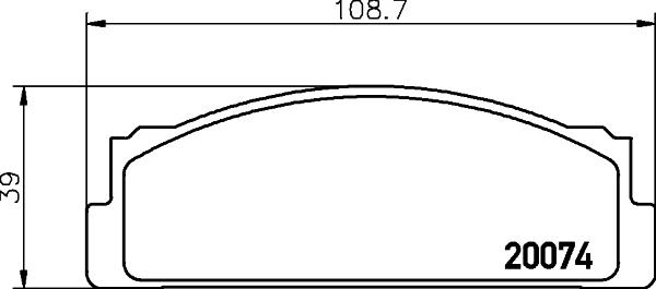 DON PCP1527 - Тормозные колодки, дисковые, комплект autosila-amz.com