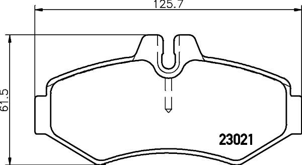 DON PCP1657 - Тормозные колодки, дисковые, комплект autosila-amz.com