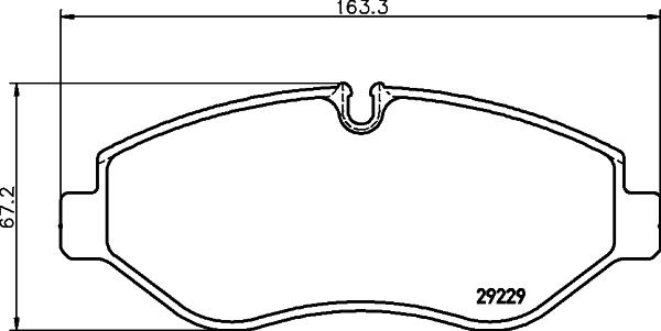 DON PCP1663 - Тормозные колодки, дисковые, комплект autosila-amz.com