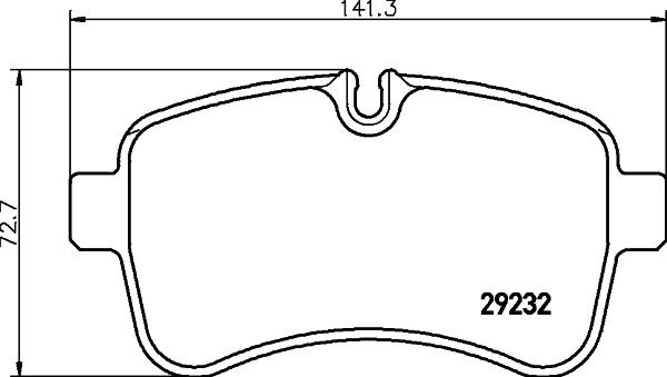 DON PCP1680 - Тормозные колодки, дисковые, комплект autosila-amz.com