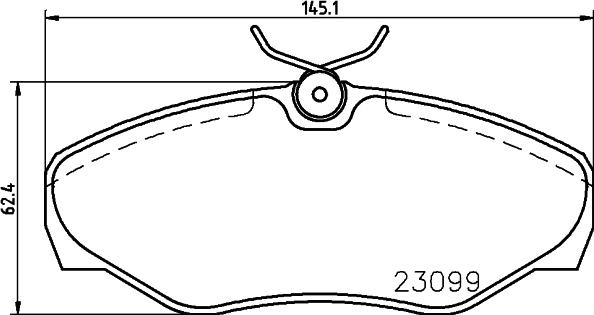 DON PCP1635 - Тормозные колодки, дисковые, комплект autosila-amz.com