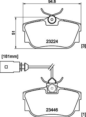 DON PCP1630 - Тормозные колодки, дисковые, комплект autosila-amz.com