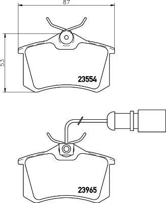 DON PCP1092 - Тормозные колодки, дисковые, комплект autosila-amz.com