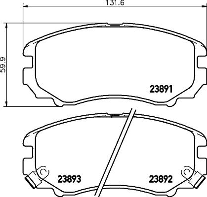 Remsa BPM0953.22 - Тормозные колодки, дисковые, комплект autosila-amz.com