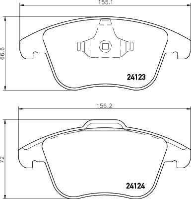 DON PCP1044 - Тормозные колодки, дисковые, комплект autosila-amz.com