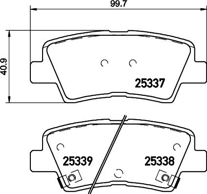 DON PCP1053 - Тормозные колодки, дисковые, комплект autosila-amz.com