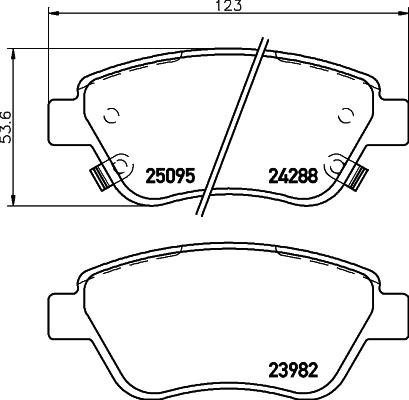 DON PCP1057 - Тормозные колодки, дисковые, комплект autosila-amz.com