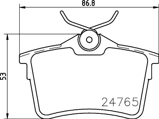 DON PCP1062 - Тормозные колодки, дисковые, комплект autosila-amz.com