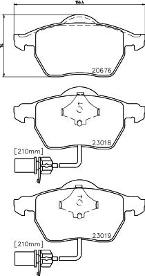 DON PCP1017 - Тормозные колодки, дисковые, комплект autosila-amz.com