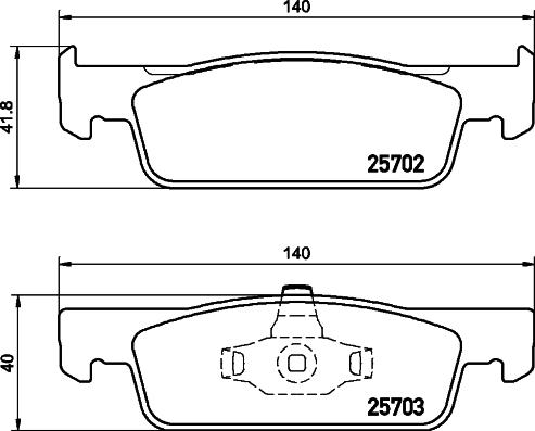 DON PCP1089 - Тормозные колодки, дисковые, комплект autosila-amz.com