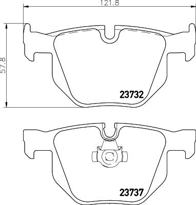 DON PCP1030 - Тормозные колодки, дисковые, комплект autosila-amz.com