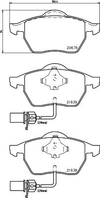 DON PCP1038 - Тормозные колодки, дисковые, комплект autosila-amz.com