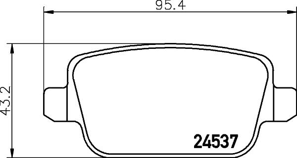 DON PCP1026 - Тормозные колодки, дисковые, комплект autosila-amz.com