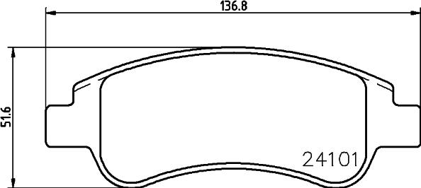 DON PCP1023 - Тормозные колодки, дисковые, комплект autosila-amz.com