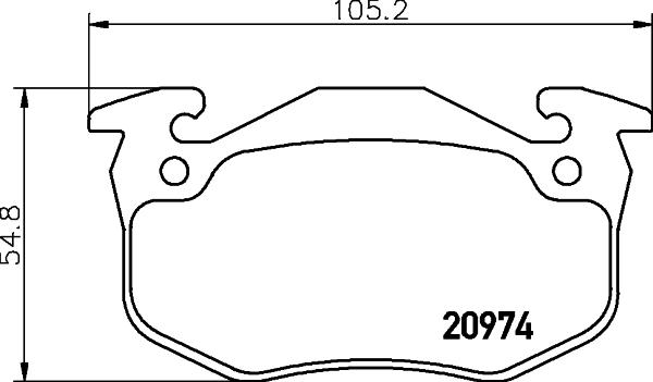 DON PCP1071 - Тормозные колодки, дисковые, комплект autosila-amz.com