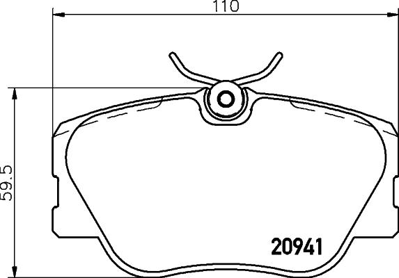 DON PCP1165 - Тормозные колодки, дисковые, комплект autosila-amz.com