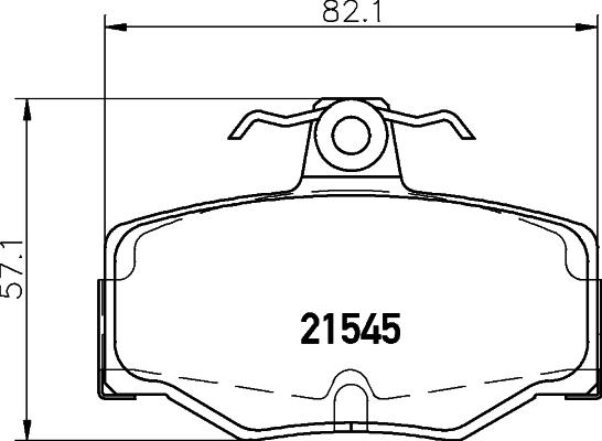 DON PCP1119 - Тормозные колодки, дисковые, комплект autosila-amz.com