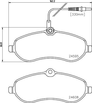 DON PCP1126 - Тормозные колодки, дисковые, комплект autosila-amz.com