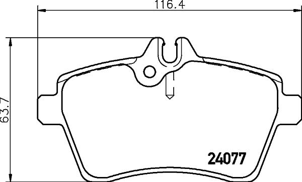 DON PCP1128 - Тормозные колодки, дисковые, комплект autosila-amz.com