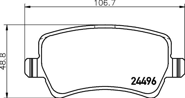 DON PCP1175 - Тормозные колодки, дисковые, комплект autosila-amz.com