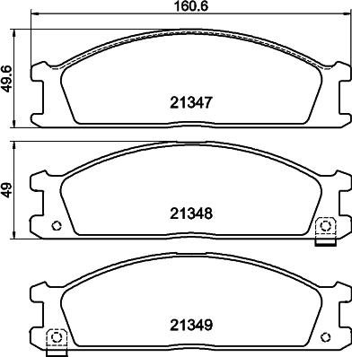 DON PCP1851 - Тормозные колодки, дисковые, комплект autosila-amz.com