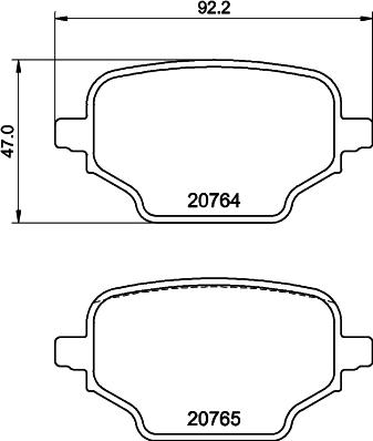 DON PCP1818 - Тормозные колодки, дисковые, комплект autosila-amz.com