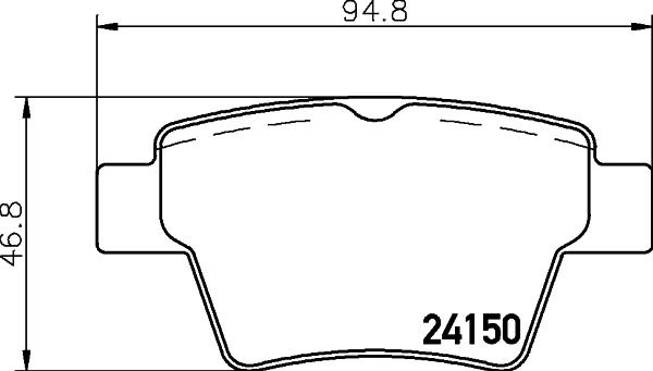 DON PCP1343 - Тормозные колодки, дисковые, комплект autosila-amz.com