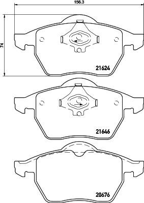 DON PCP1354 - Тормозные колодки, дисковые, комплект autosila-amz.com