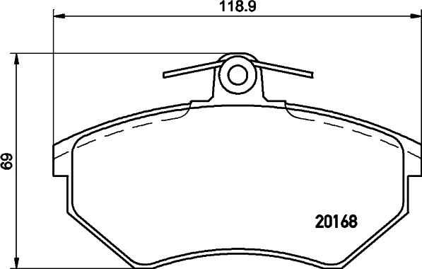 DON PCP1369 - Тормозные колодки, дисковые, комплект autosila-amz.com