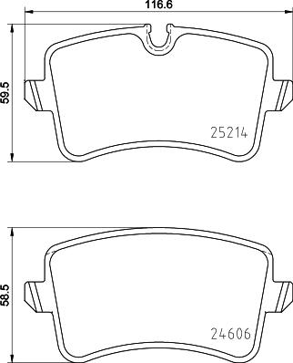 DON PCP2105 - Тормозные колодки, дисковые, комплект autosila-amz.com