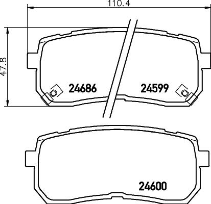 DON PCP1302 - Тормозные колодки, дисковые, комплект autosila-amz.com