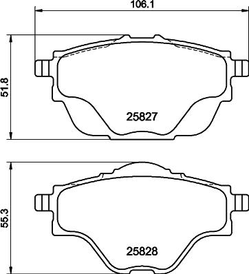 DON PCP1336 - Тормозные колодки, дисковые, комплект autosila-amz.com