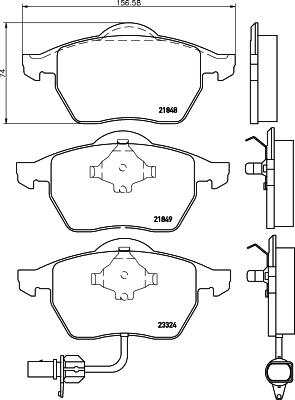 DON PCP1328 - Тормозные колодки, дисковые, комплект autosila-amz.com