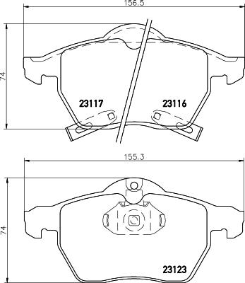 DON PCP1375 - Тормозные колодки, дисковые, комплект autosila-amz.com