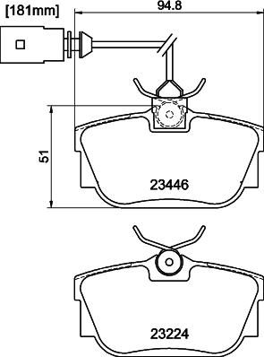 DON PCP1371 - Тормозные колодки, дисковые, комплект autosila-amz.com