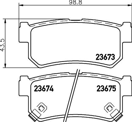 DON PCP1294 - Тормозные колодки, дисковые, комплект autosila-amz.com