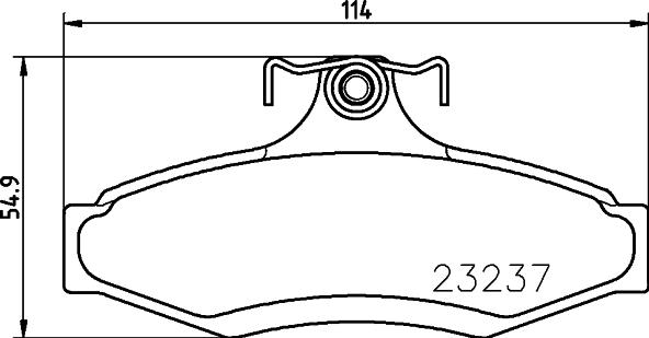 DON PCP1247 - Тормозные колодки, дисковые, комплект autosila-amz.com