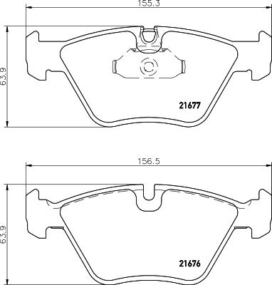 DON PCP1266 - Тормозные колодки, дисковые, комплект autosila-amz.com