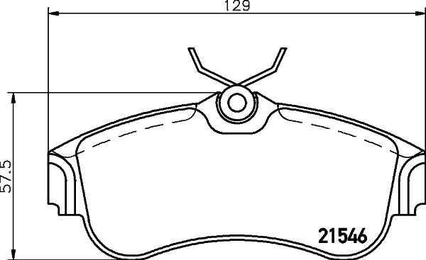 DON PCP1214 - Тормозные колодки, дисковые, комплект autosila-amz.com