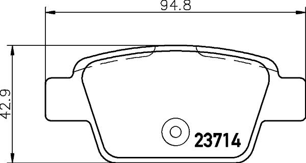 DON PCP1213 - Тормозные колодки, дисковые, комплект autosila-amz.com