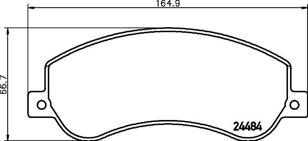 DON PCP1287 - Тормозные колодки, дисковые, комплект autosila-amz.com