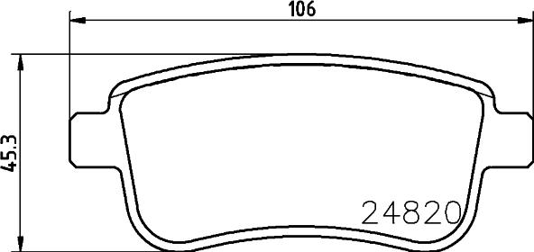 DON PCP1231 - Тормозные колодки, дисковые, комплект autosila-amz.com