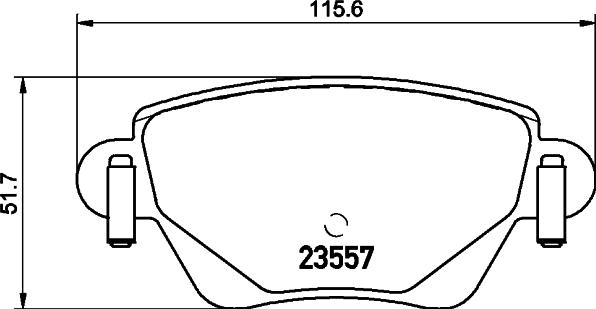 Lumag 23557 00 704 10 - Тормозные колодки, дисковые, комплект autosila-amz.com